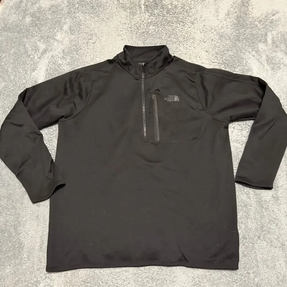 The North Face Shirt Mens XL Black Canyonlands 1/2 Zip Pullover Fleece